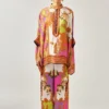 Rajdeep Ranawat Pink Band Collar Floral Tunic -Textalux Sales 011223rr06 1
