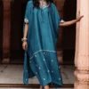 Avacara Parcha Blue Kaftan Set -Textalux Sales 0403ac01 1