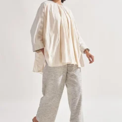 Amrich Ivory Handwoven Dana Shirt -Textalux Sales 0404amr11 4