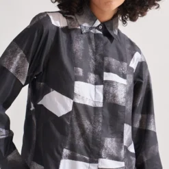 Amrich Black Handpainted Tunic -Textalux Sales 0404amr29 5