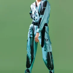 Bennch Brush Stroke Printed Jumpsuit -Textalux Sales 05bbfju 3