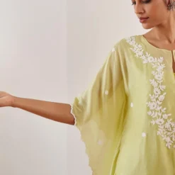 Amisha Kothari Zareena Green Kaftan Set -Textalux Sales 06052023ak11 6