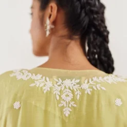 Amisha Kothari Zareena Green Kaftan Set -Textalux Sales 06052023ak11 7