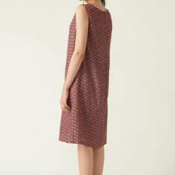 Payal Pratap Persian Red Bukit Printed Dress -Textalux Sales 0702pp09 5