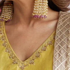 Shorshe Marigold Yellow Kurta Set -Textalux Sales 0710sh08 3