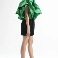 Gauri & Nainika Black One Shoulder Romper -Textalux Sales 0809gk1 2