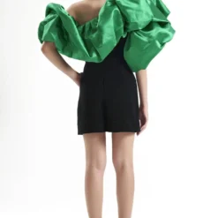 Gauri & Nainika Black One Shoulder Romper -Textalux Sales 0809gk1 3