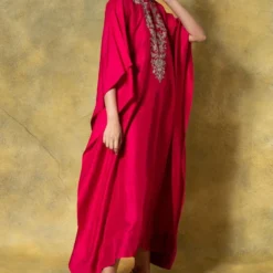 Jayanti Reddy Red Zardosi Embellished Kaftan -Textalux Sales 090723jr02 3