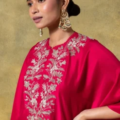 Jayanti Reddy Red Zardosi Embellished Kaftan -Textalux Sales 090723jr02 4