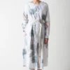 SUKETDHIR White Printed Poplin Shirt Dress -Textalux Sales 101sd34 1