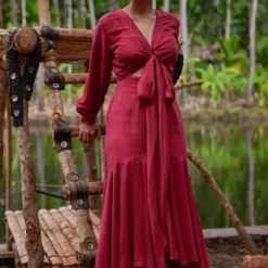 Twinkle Hanspal Victoria Tie-up Dress