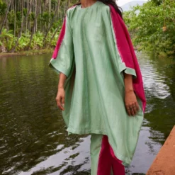 Twinkle Hanspal Marina Colour Blocked Kaftan Set 8 Twinkle Hanspal Marina Colour Blocked Kaftan Set -Textalux Sales 10723th34 3