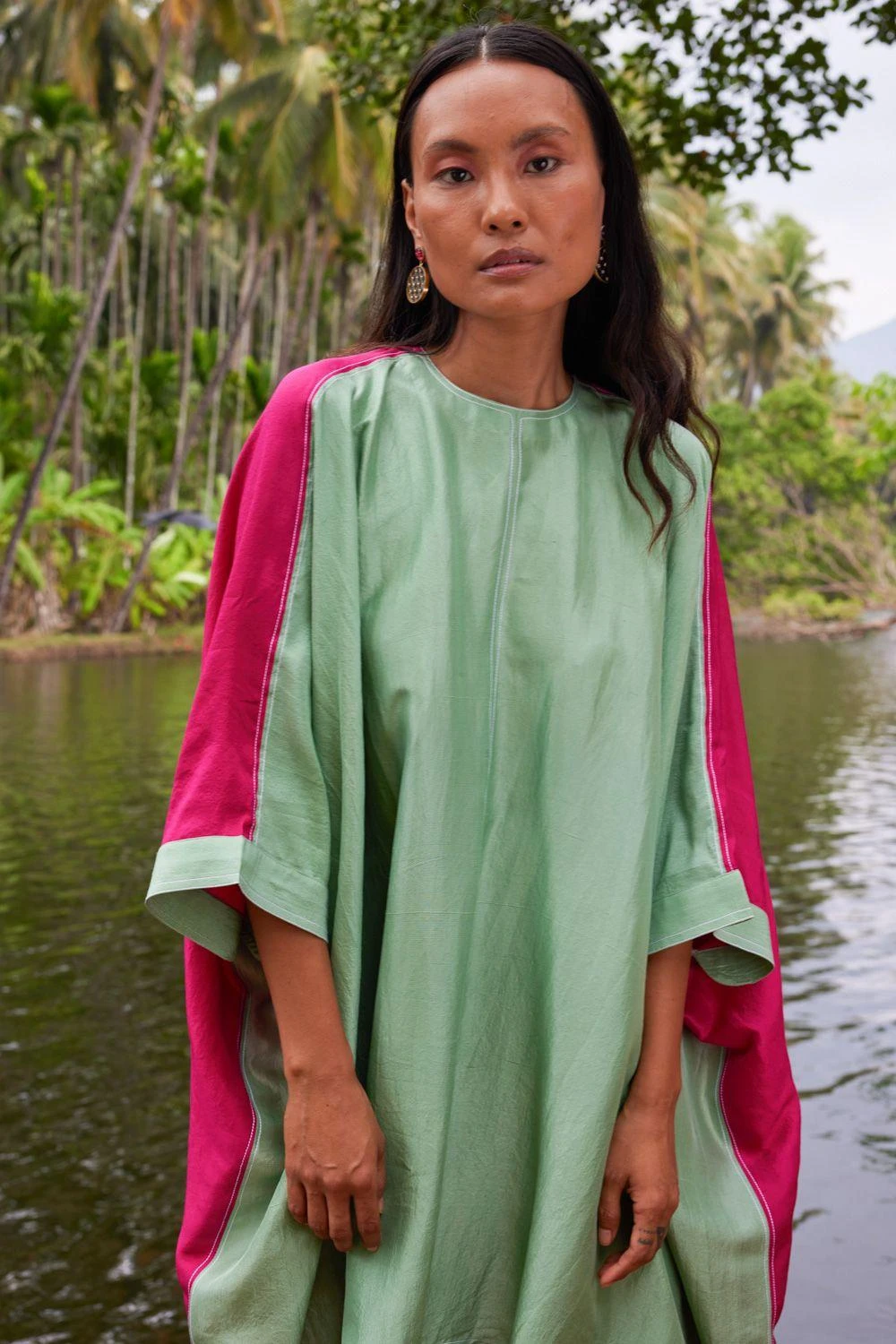 Twinkle Hanspal Marina Colour Blocked Kaftan Set 6 Twinkle Hanspal Marina Colour Blocked Kaftan Set - Image 4