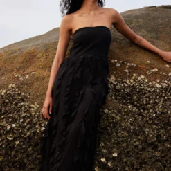 Twinkle Hanspal Madelyn Strapless Maxi Dress -Textalux Sales 10723th8 2