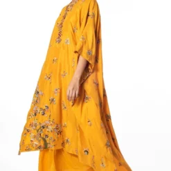 Anamika Khanna Yellow Embroidered Kaftan Set 8 Anamika Khanna Yellow Embroidered Kaftan Set -Textalux Sales 1111ak1 3