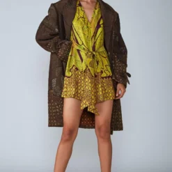 Saaksha & Kinni Yellow Tile Printed Playsuit