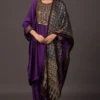 Prahnaaya Purple Hand Embroidered Ajrakh Patch Kurta Set -Textalux Sales 118prac3 1