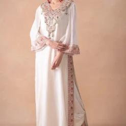 Anamika Khanna Ethereal Ivory Floral & Sequin Kurta-Skirt Set