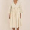 NAMBI-KAI Soft Vanilla Dress -Textalux Sales 12623nr34 1