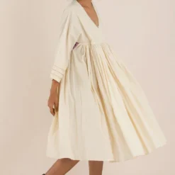 NAMBI-KAI Soft Vanilla Dress -Textalux Sales 12623nr34 3