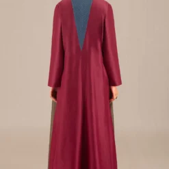 AMPM Bahaar Mulberry Cotton-Silk Abaya Set -Textalux Sales 131223ampm7 3