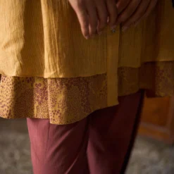 Swatti Kapoor Butter Yellow Pluto Tunic Set -Textalux Sales 131sk24 4