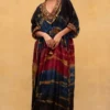 CAPISVIRLEO Multi-coloured Drawstring Kaftan 2 CAPISVIRLEO Multi-coloured Drawstring Kaftan -Textalux Sales 132cp1 1