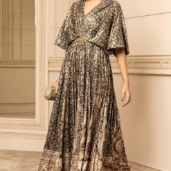 Tarun Tahiliani Black Panelled Jumpsuit 10 Tarun Tahiliani Black Panelled Jumpsuit -Textalux Sales 13323tt20 3