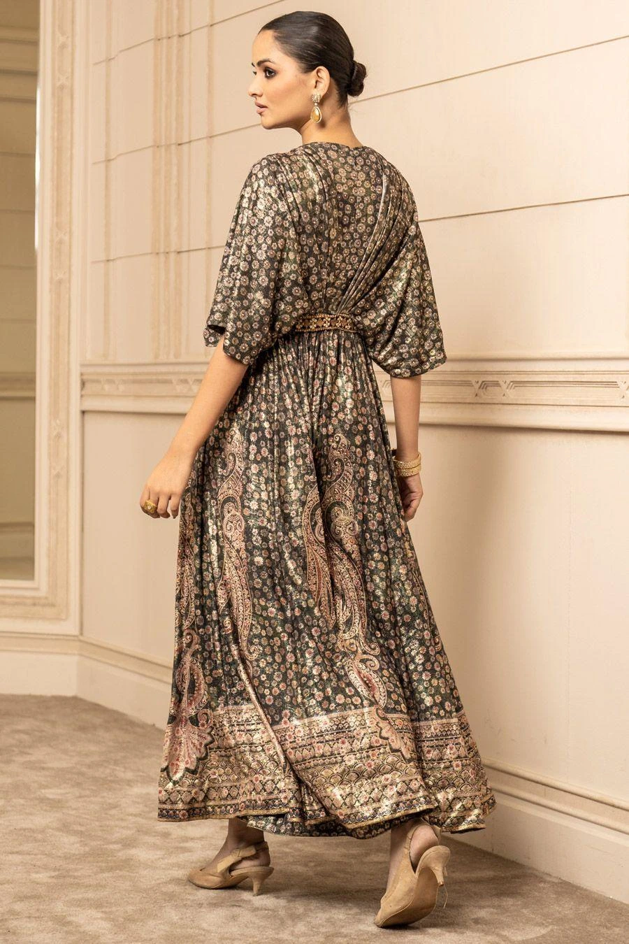 Tarun Tahiliani Black Panelled Jumpsuit 8 Tarun Tahiliani Black Panelled Jumpsuit - Image 6