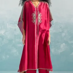 Ikai Persian Pink Cutwork Kaftan