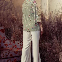 PATINE Sage Green Embroidered Wrap Top -Textalux Sales 14423pat36 4