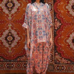 NORN Taza Abstract Printed Kaftan Set