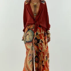 Aseem Kapoor Burnt Amber Mandala Shirt -Textalux Sales 1503ak06 3