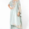 Anamika Khanna Blue Embellished Kaftan Set -Textalux Sales 1511ak3 1