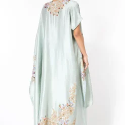 Anamika Khanna Blue Embellished Kaftan Set -Textalux Sales 1511ak3 5