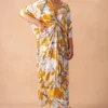 Inca Marble White Gulmohar Printed Knot Kaftan Tunic -Textalux Sales 15124inca10 1