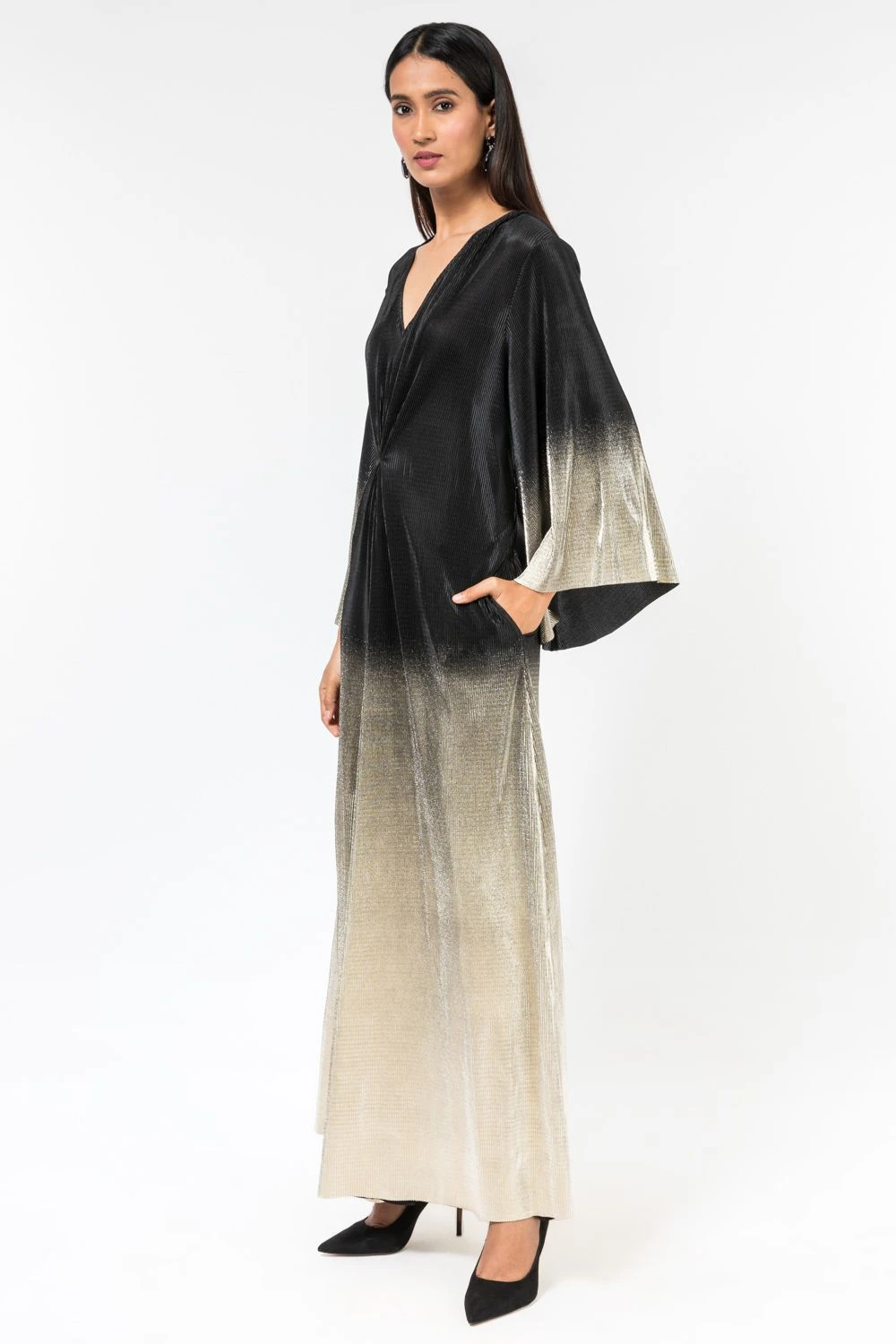 431-88 By Shweta Kapur Ombre Pleated Jumpsuit 4 431-88 By Shweta Kapur Ombre Pleated Jumpsuit - Image 2