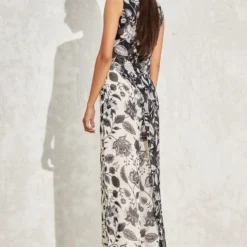 Namrata Joshipura Black & White Eden Overlap Jumpsuit -Textalux Sales 1532023nj2 4