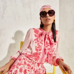 Namrata Joshipura Pink Eden Hand Embellished Jumpsuit -Textalux Sales 1532023nj23 3