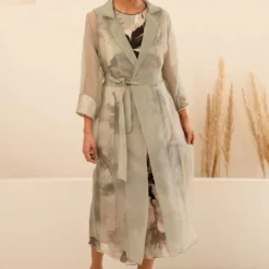 Arcvsh By Pallavi Singh Mint Floral Printed Jacket & Jumpsuit