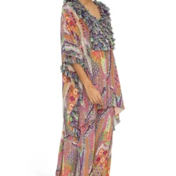 Payal Singhal Tribal Printed Asymmetric Kaftan Set -Textalux Sales 154ps36 3