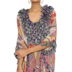 Payal Singhal Tribal Printed Asymmetric Kaftan Set -Textalux Sales 154ps36 4