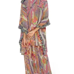 Payal Singhal Tribal Printed Asymmetric Kaftan Set -Textalux Sales 154ps36 5