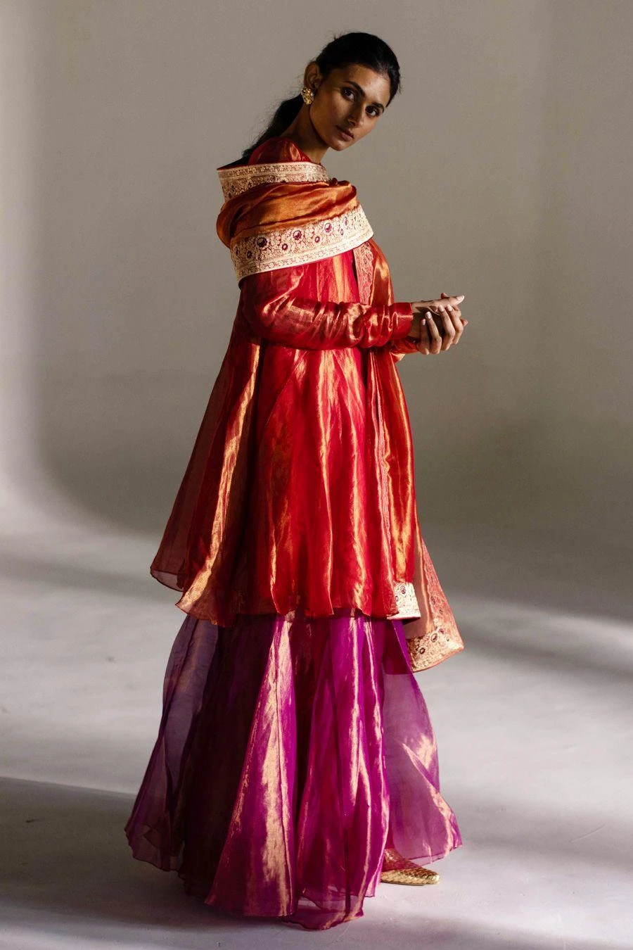 Mimamsaa Crimson Louisa Kurta Set 3 Mimamsaa Crimson Louisa Kurta Set