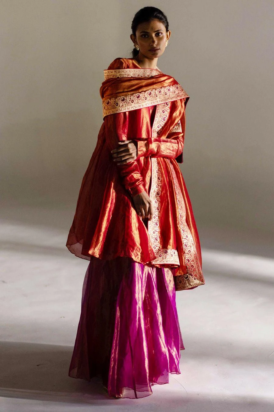 Mimamsaa Crimson Louisa Kurta Set 4 Mimamsaa Crimson Louisa Kurta Set - Image 2