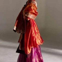 Mimamsaa Crimson Louisa Kurta Set 9 Mimamsaa Crimson Louisa Kurta Set -Textalux Sales 1602 311mr20 3