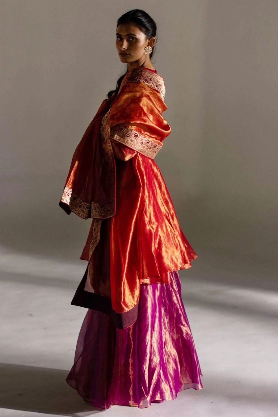 Mimamsaa Crimson Louisa Kurta Set 5 Mimamsaa Crimson Louisa Kurta Set - Image 3