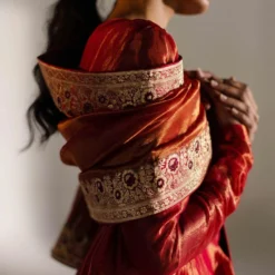 Mimamsaa Crimson Louisa Kurta Set 10 Mimamsaa Crimson Louisa Kurta Set -Textalux Sales 1602 311mr20 4