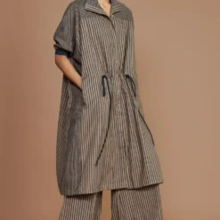 Mati Brown Striped Kaftan Set -Textalux Sales 163mati19 3