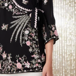 PATINE Black Shikargah Wrap Top -Textalux Sales 16467 3